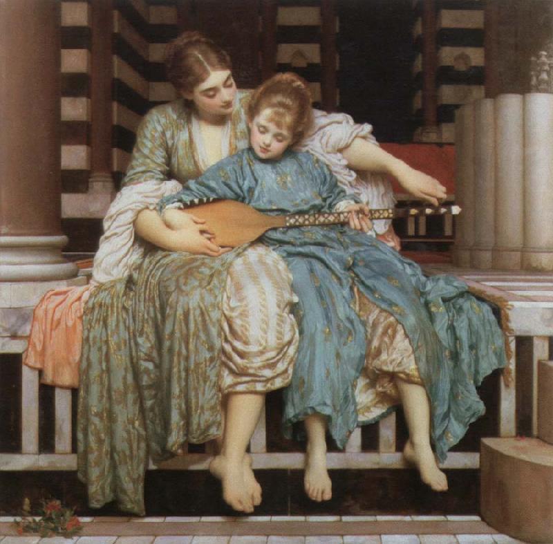 Lord Frederic Leighton the music lesson